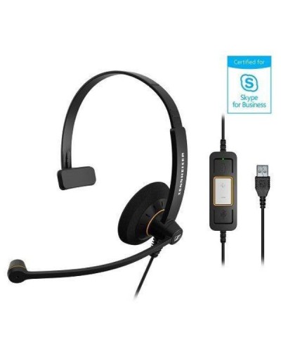 SC 30 Cuffia Microfonica Multimediale Tipo Monoaurale USB per Skype for Business