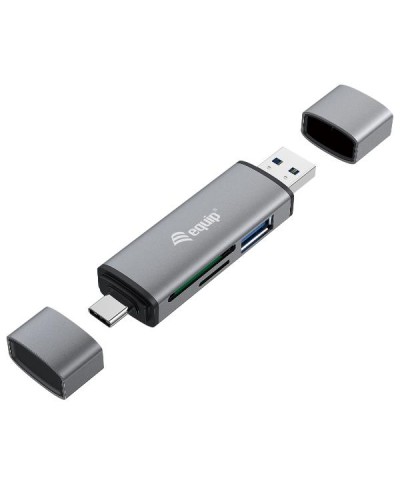 EQUIP Lettore Schede con Hub USB 3.0 All-in-One OTG