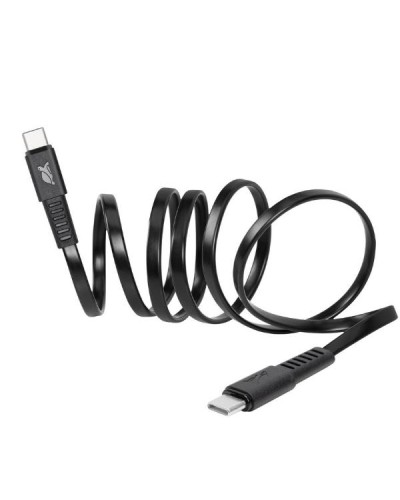 Cavo Piatto RIVACASE USB-C/USB-C 1,2m Nero