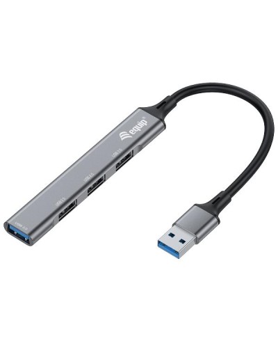 EQUIP Hub 4-Porte (1x USB 3.2 Gen 1 + 3x USB 2.0) Alluminio