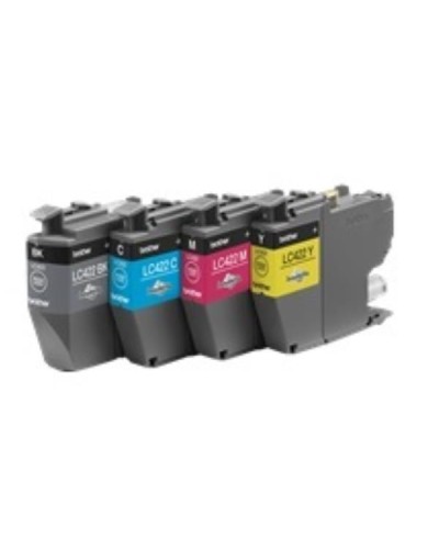 Valuepack kit da 4 cartucce inchiostro Nero, Ciano, Magenta, Giallo Brother LC422VAL