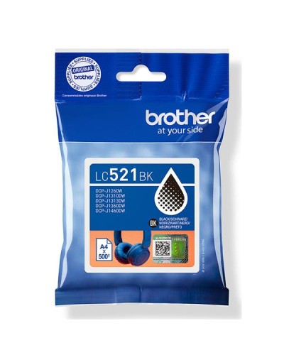 Cartuccia inchiostro Nera Brother LC521BK