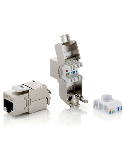 EQUIP - PRESA PREMIUM CAT.6A KEYSTONE SCHERMATA Toolfree LSA, 8pz/confez.