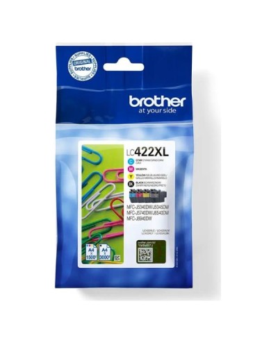 Valuepack kit da 4 Cartucce inchiostro Nero, Ciano, Magenta, Giallo Brother LC422XLVAL