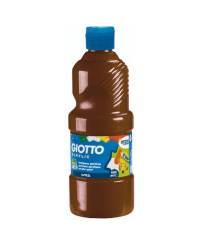 Tempera Acrilica Marrone Flacone 500ml