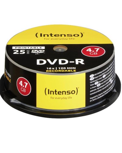 Intenso DVD-R 4.7 GB 16x Spindle 25 pz. Printable