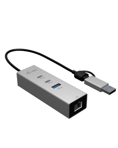 HUB USB-C / USB-A 3 porte + LAN RJ-45 2,5 Gbps