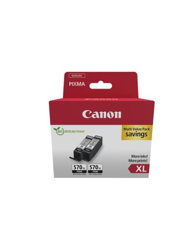 Canon PGI-570 XL Nero (Confezione 2 pz)