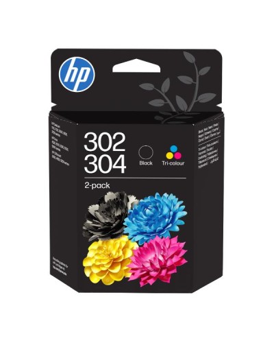 HP 302/304 Confezione 2 cartucce inchiostro tricromia/nero