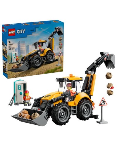 LEGO City 60480 Scavatrice da cantiere gialla