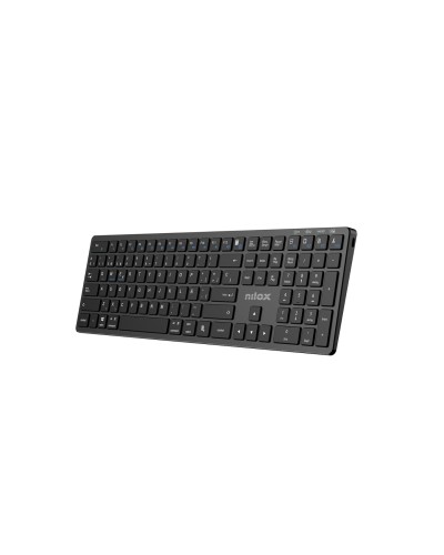 NILOX TECH Tastiera wireless DUAL ricaricabile 110 tasti