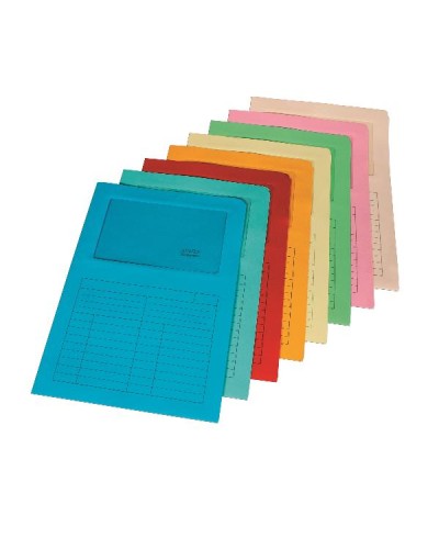 SINTEX Cartelline con finestra A4 Verdi (10 pz)