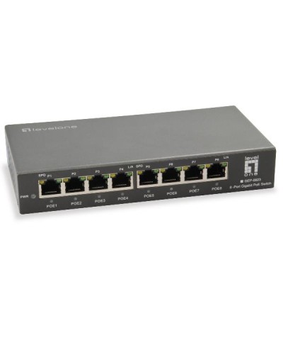 LEVELONE GEP-0823 Switch PoE Gigabit 8 porte 120W