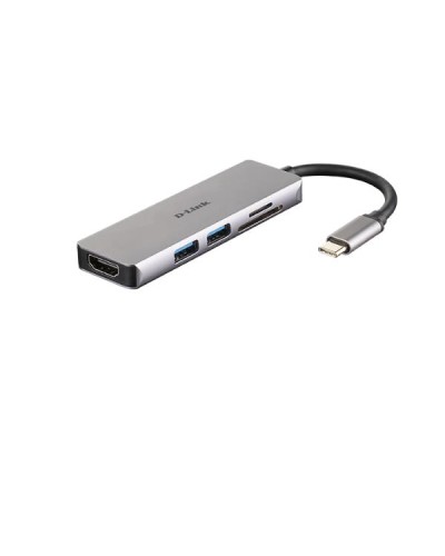 Hub USB-C 5-in-1 con HDMI, lettore SD e 2 porte USB 3.0