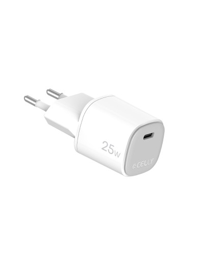 Celly UPTC Caricabatterie da muro 25W GaN USB-C