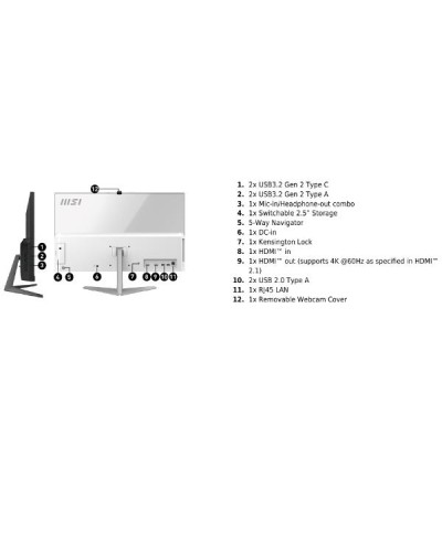 MSI Modern AM242 1M-2280EU All-in-One i5 16GB 512GB SSD