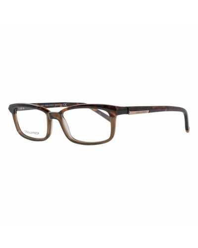 Dsquared2 DQ5034 : Lunettes de Vue Homme Marron, Calibre 53 - Design Italien
