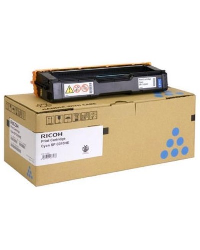 Toner Ciano Ricoh C310HE per Aficio SPC231SF (6000 stampe)