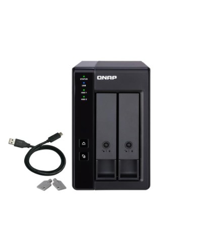 QNAP TR-002 2-Bay USB 3.2 Gen 2 RAID per HDD SATA