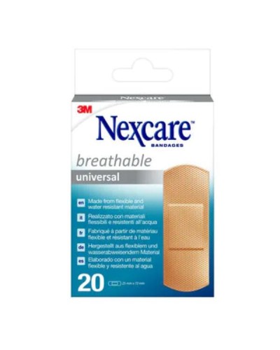 Nexcare Cerotti Universal Breathable 25x72mm 20 pezzi