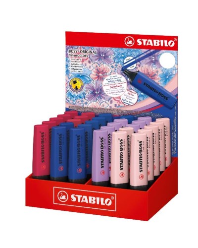 STABILO BOSS WILDFLOWERS Evidenziatore - Espositore 30 pz