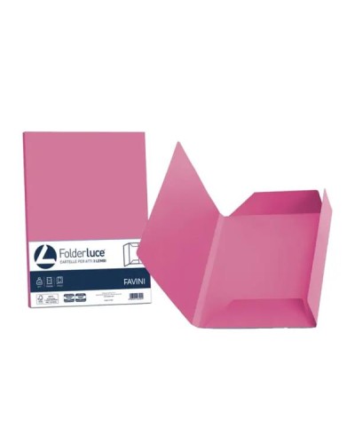 Favini Folder Luce e Acqua 3 lembi - 25 pz - ciclamino