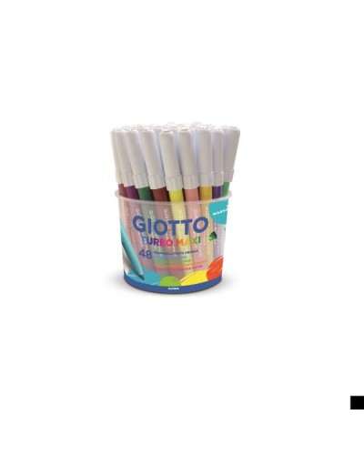 Giotto Turbo Maxi Pennarelli Lavabili, 48 Pezzi