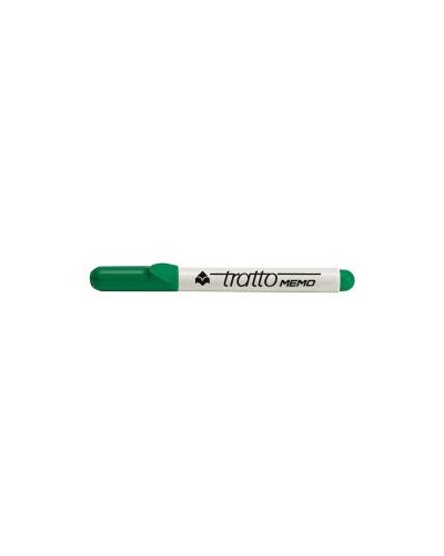 TRATTO MEMO Marcatore Lavagna Bianca Punta Tonda Verde