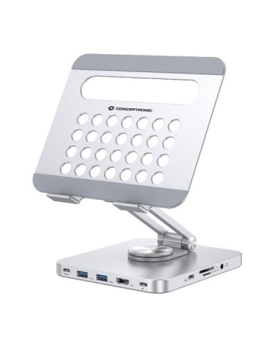 Supporto per tablet con docking station 8-in-1