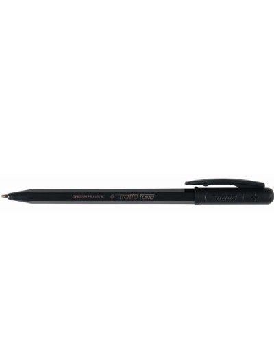 Tratto 1Green Penna a Sfera Nera - Confezione da 50