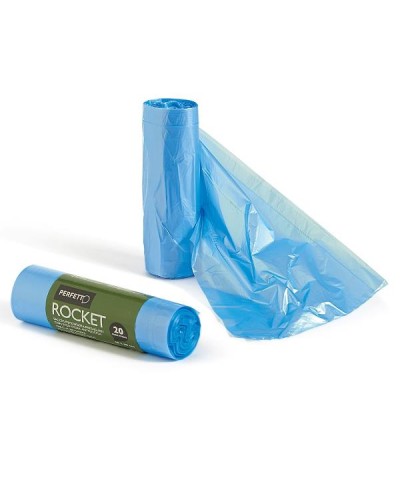 Rocket Sacchi Immondizia Azzurro 50x60 cm - 20 sacchi