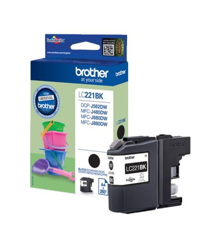 Cartuccia inchiostro Nera Brother LC221BK