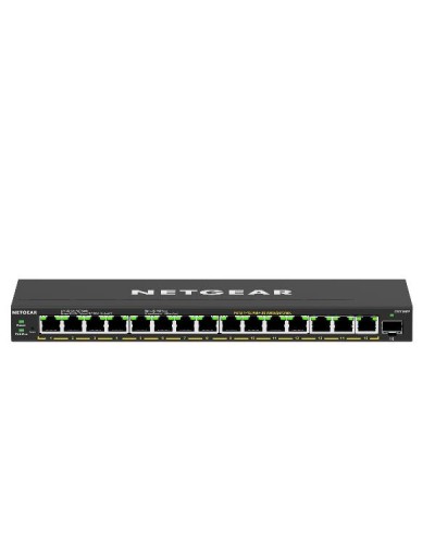 Switch Unmanaged Plus 15 porte PoE+ 180W