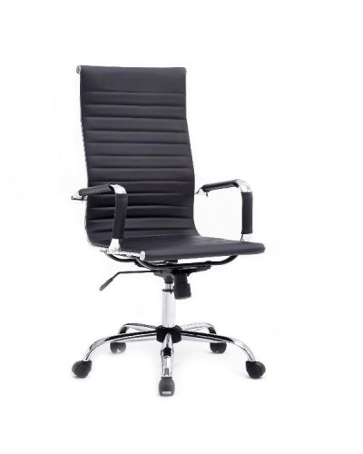 EQUIP Sedia Ufficio Ergonomica Schienale Alto Nera