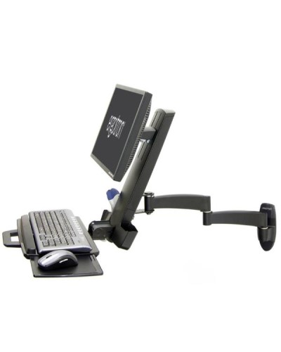 Braccio Combo Serie 200 per monitor e tastiera (Nero)