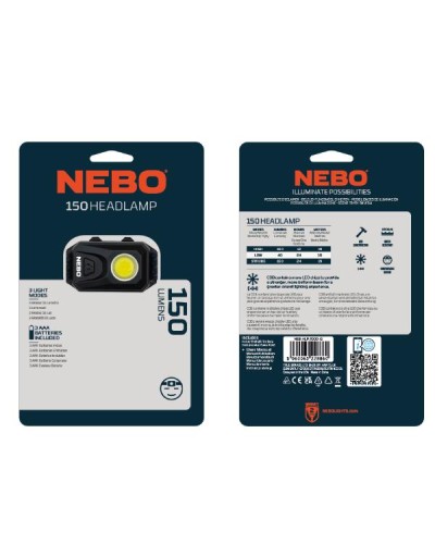 NEBO 150 HEADLAMP - Lampada frontale 150 lumen