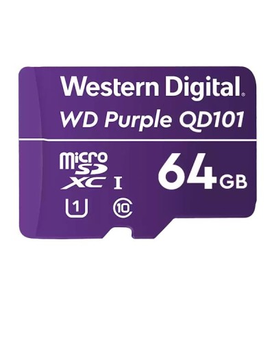 MicroSD WD Purple 64GB Classe 10 per Videosorveglianza