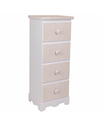 Caisson à Tiroirs Alexandra House Living Blanc Bois MDF 26 x 80 x 31 cm