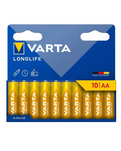 VARTA LONGLIFE AA Alcalina Blister 10 Pezzi