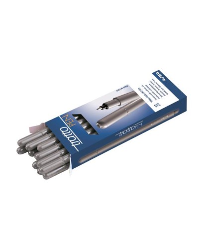 Tratto Pen Grigio Ghiaccio - Penna Punta Sintetica (12pz)