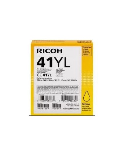 Cartuccia Giallo Ricoh GC41LY per SG2100N-3110DN