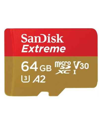 SanDisk Extreme microSDXC 64GB con adattatore SD