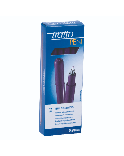CF12 Tratto Pen Bordeaux - Confezione da 12