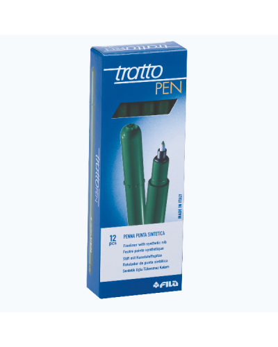 Tratto Pen Verde Bosco - Confezione da 12