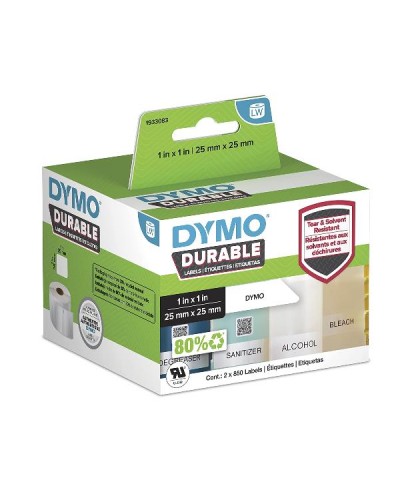 Etichette DYMO LabelWriter Durable 25x25mm Bianco