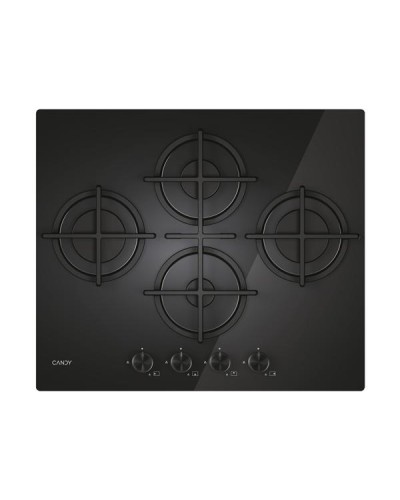 Candy Moderna CVG6DTB Piano Cottura a Gas 4 Fuochi Nero