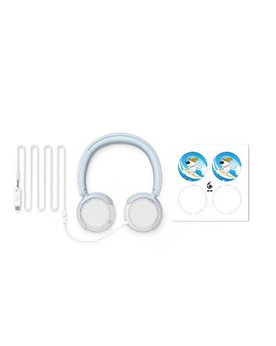 Cuffia On-Ear Cablata per Bambini con Microfono USB-C/3.5mm 