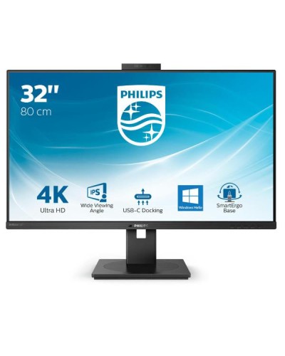 Monitor Philips 31.5" 4K IPS USB-C Docking con Webcam