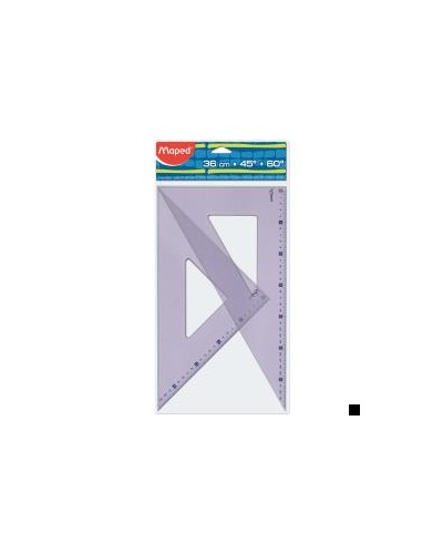 Squadre Geometriche 36 cm 45 e 60 gradi