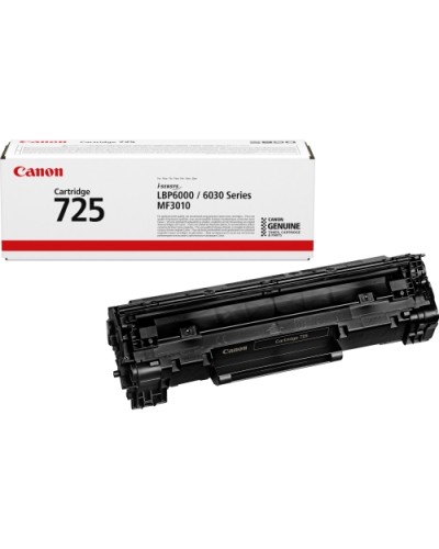 CANON CRG-725 Black Toner Cartridge 1600 Pages for LBP-6000 MF3010 LBP-6020 LBP-6030